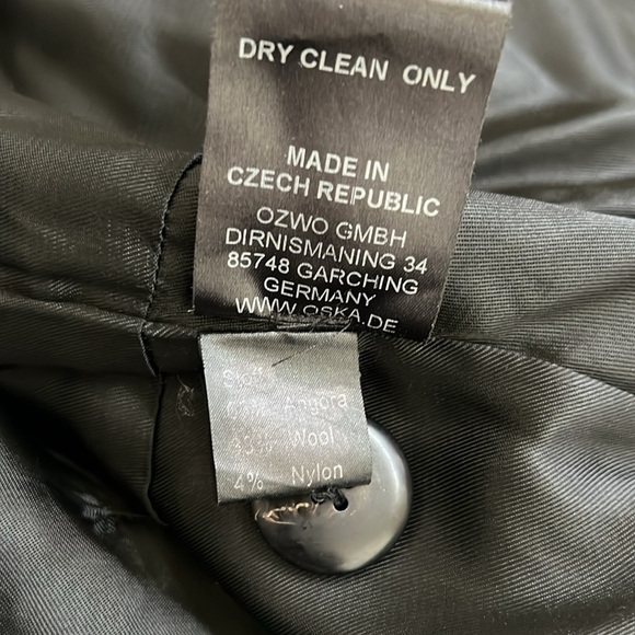 OSKA Wool blend Coat Double breasted Belted - Picture 8 of 14